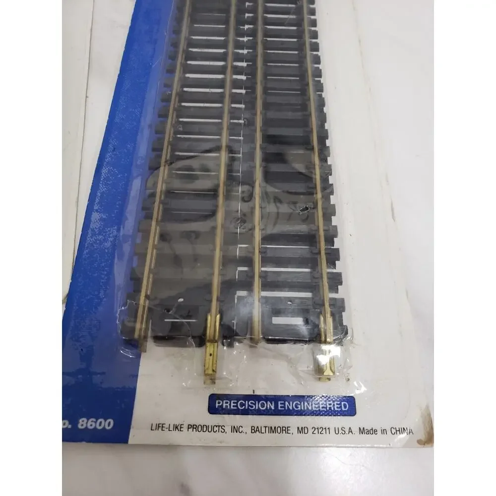 Lot 2 Life Like Straight HO Scale Train Track #8600‎